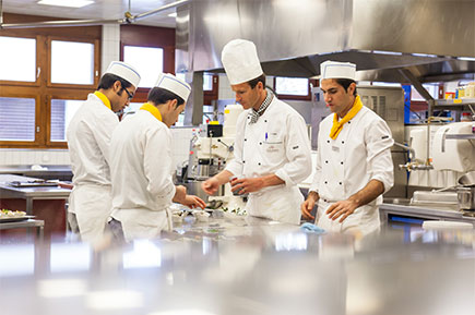 Chef's working in the kitchen
