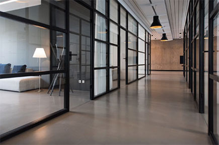 Smooth and clean floor.