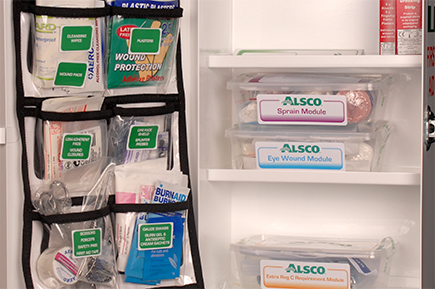 First Aid Kit with dressing material